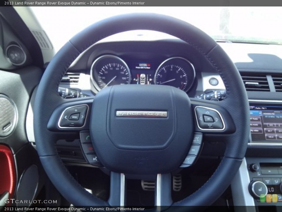 Dynamic Ebony/Pimento Interior Steering Wheel for the 2013 Land Rover Range Rover Evoque Dynamic #78751931