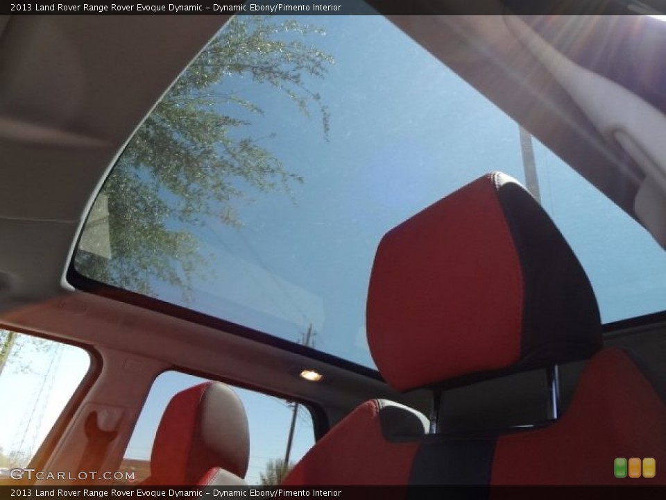 Dynamic Ebony/Pimento Interior Sunroof for the 2013 Land Rover Range Rover Evoque Dynamic #78751943