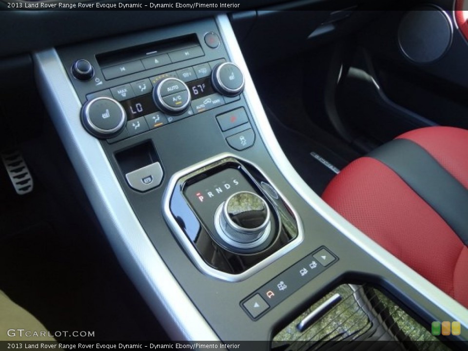 Dynamic Ebony/Pimento Interior Controls for the 2013 Land Rover Range Rover Evoque Dynamic #78751951