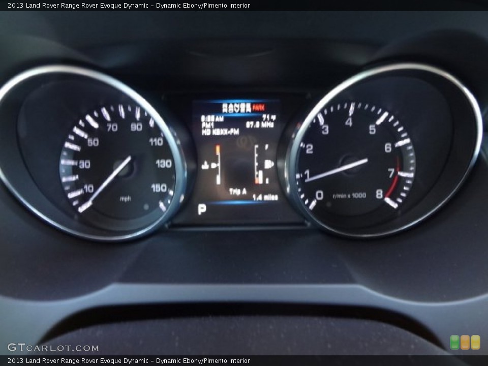 Dynamic Ebony/Pimento Interior Gauges for the 2013 Land Rover Range Rover Evoque Dynamic #78751961