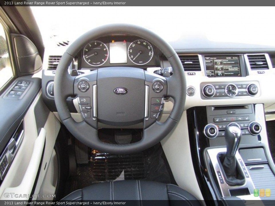 Ivory/Ebony Interior Steering Wheel for the 2013 Land Rover Range Rover Sport Supercharged #78752522