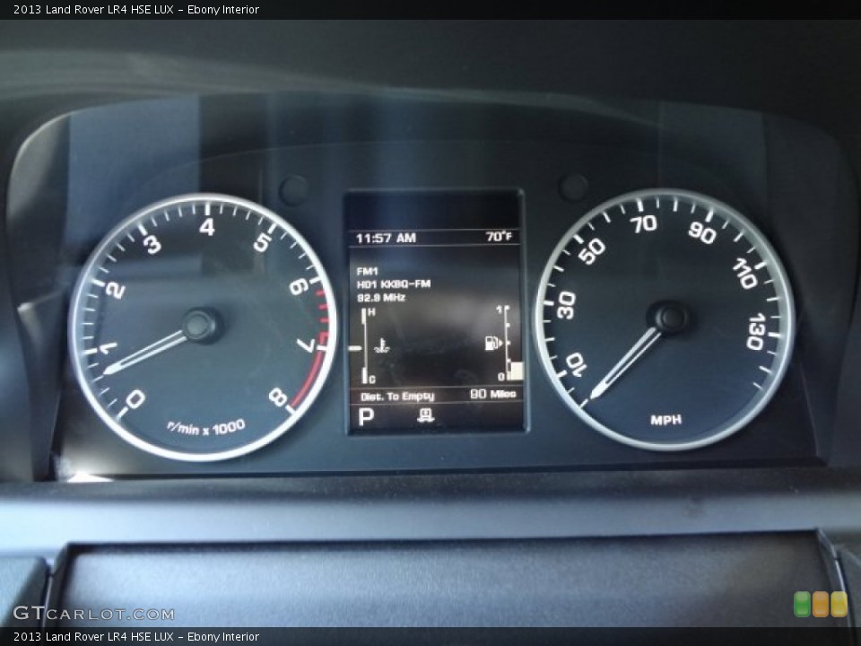Ebony Interior Gauges for the 2013 Land Rover LR4 HSE LUX #78752943