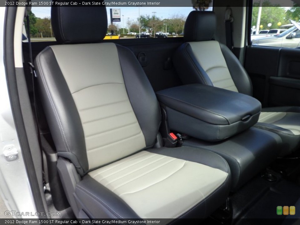 Dark Slate Gray/Medium Graystone Interior Front Seat for the 2012 Dodge Ram 1500 ST Regular Cab #78753398