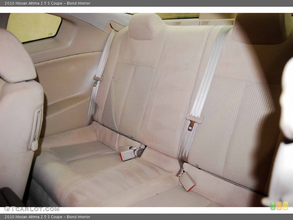 Blond Interior Rear Seat for the 2010 Nissan Altima 2.5 S Coupe #78753755