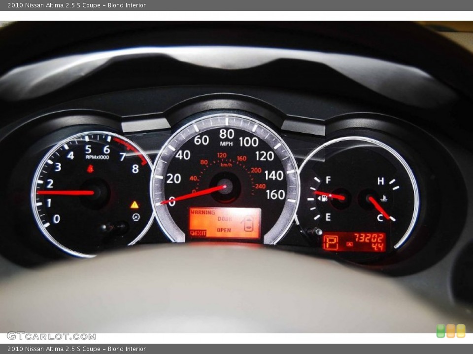 Blond Interior Gauges for the 2010 Nissan Altima 2.5 S Coupe #78753857