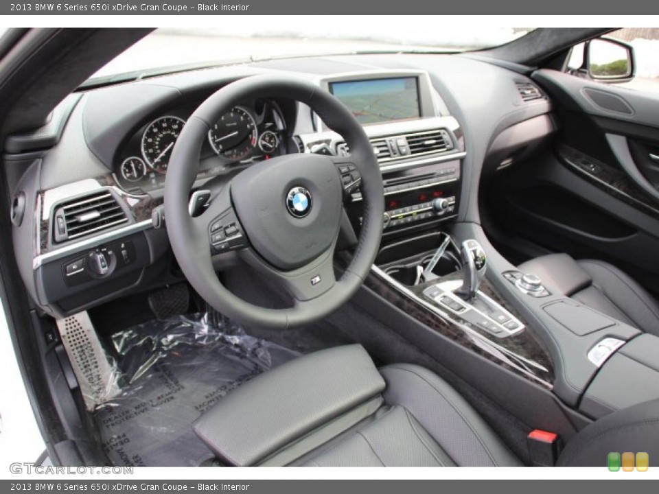 Black Interior Prime Interior for the 2013 BMW 6 Series 650i xDrive Gran Coupe #78754187