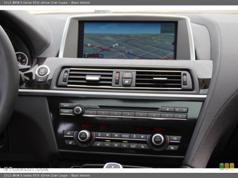 Black Interior Navigation for the 2013 BMW 6 Series 650i xDrive Gran Coupe #78754220