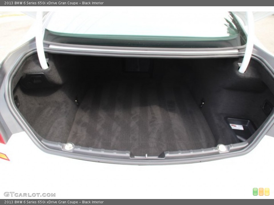 Black Interior Trunk for the 2013 BMW 6 Series 650i xDrive Gran Coupe #78754274