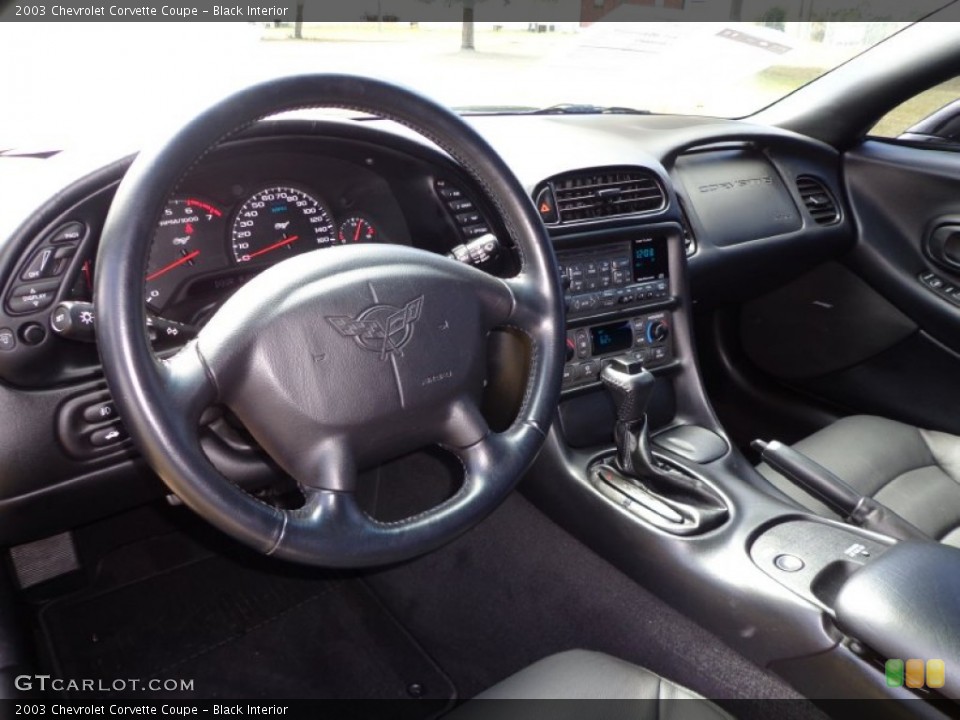 Black Interior Dashboard for the 2003 Chevrolet Corvette Coupe #78754286