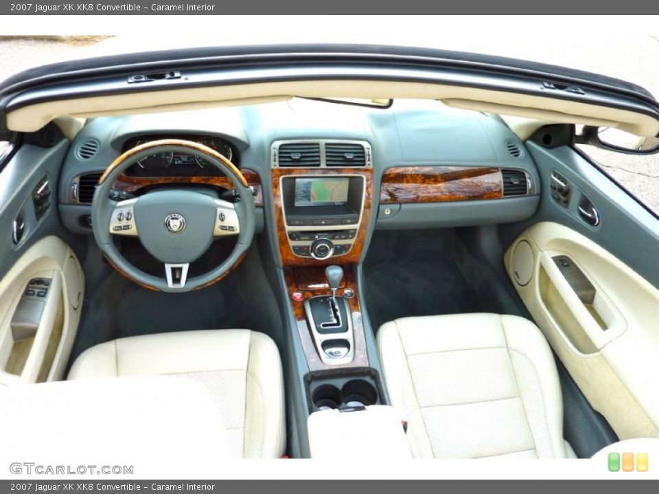 Caramel Interior Dashboard for the 2007 Jaguar XK XK8 Convertible #78754532