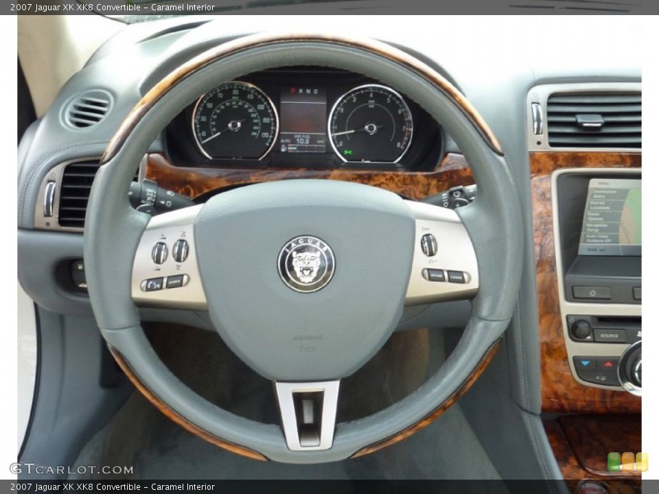 Caramel Interior Steering Wheel for the 2007 Jaguar XK XK8 Convertible #78754679