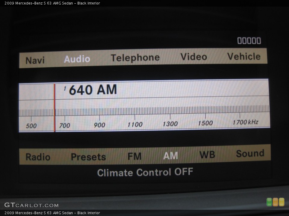 Black Interior Audio System for the 2009 Mercedes-Benz S 63 AMG Sedan #78756005
