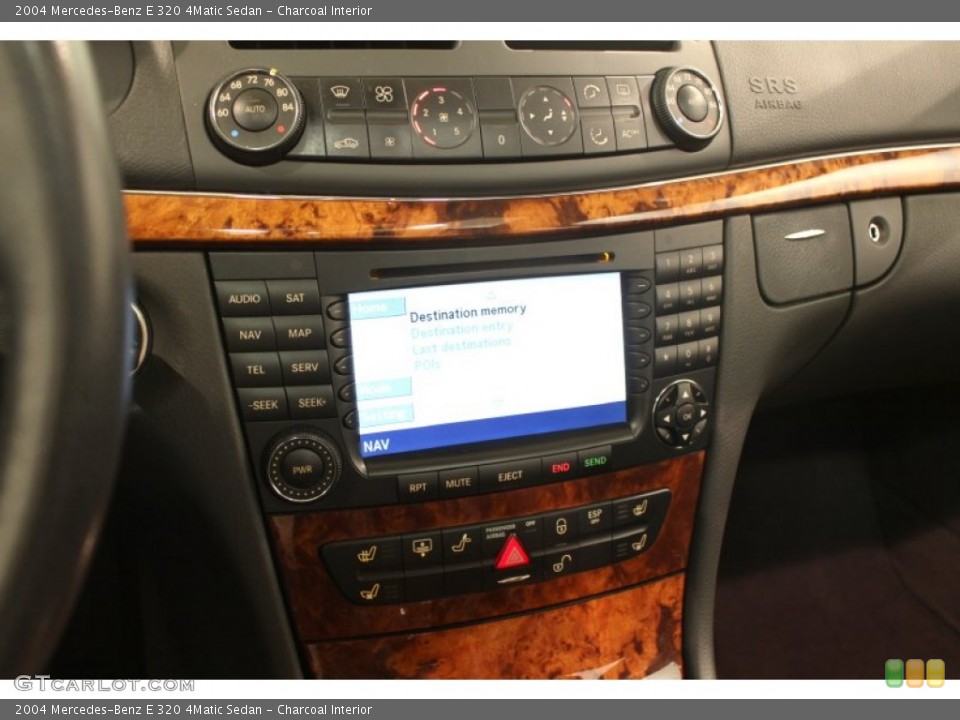 Charcoal Interior Controls for the 2004 Mercedes-Benz E 320 4Matic Sedan #78757445