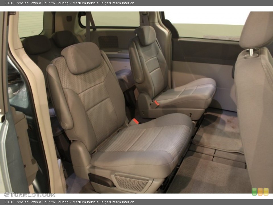 Medium Pebble Beige/Cream Interior Rear Seat for the 2010 Chrysler Town & Country Touring #78758069