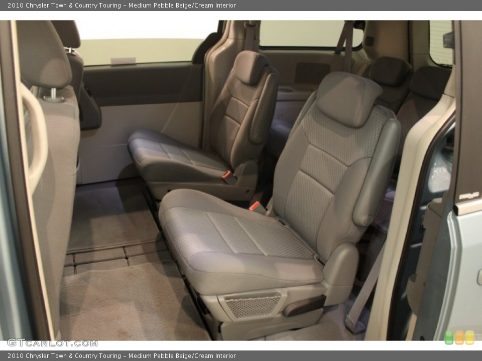 Medium Pebble Beige/Cream Interior Rear Seat for the 2010 Chrysler Town & Country Touring #78758075