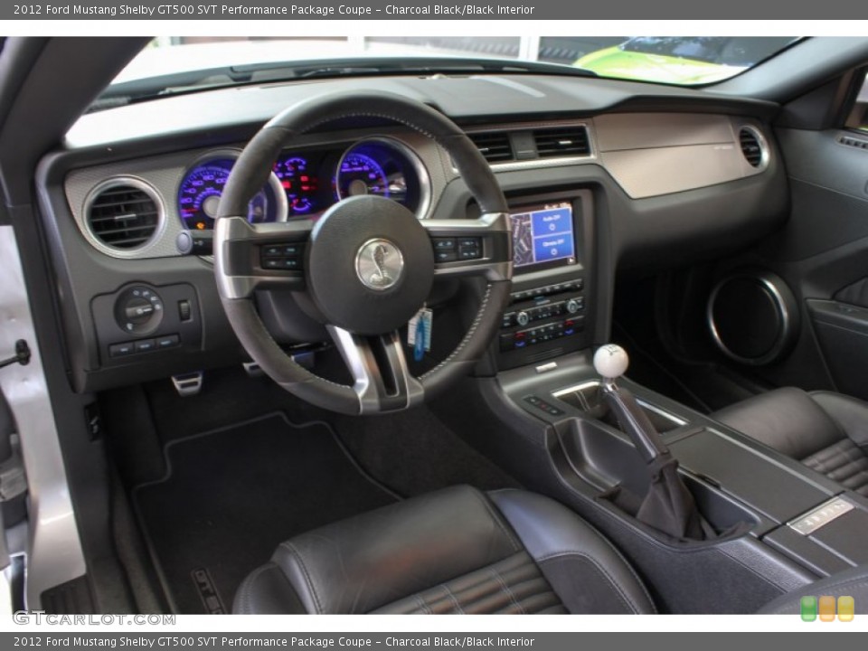 Charcoal Black/Black 2012 Ford Mustang Interiors