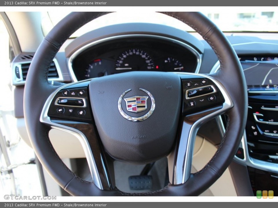 Shale/Brownstone Interior Steering Wheel for the 2013 Cadillac SRX Premium FWD #78759041