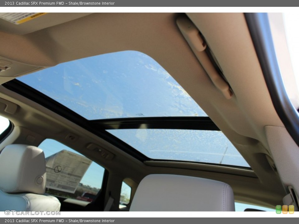 Shale/Brownstone Interior Sunroof for the 2013 Cadillac SRX Premium FWD #78759155