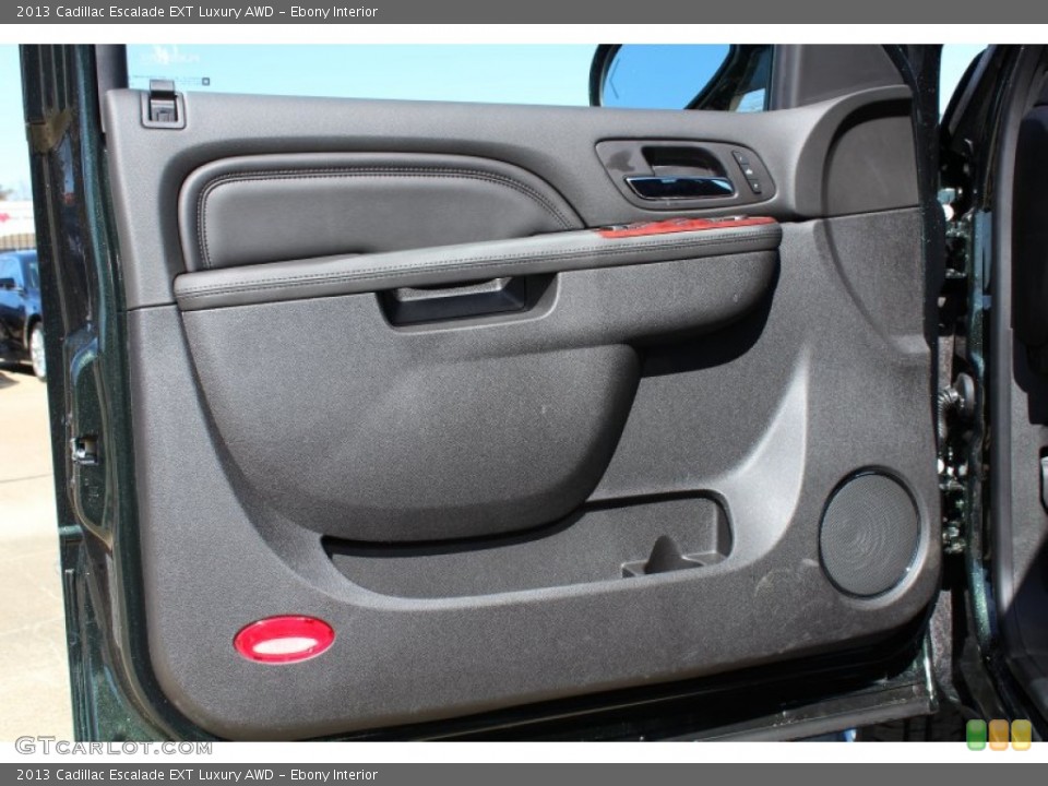 Ebony Interior Door Panel for the 2013 Cadillac Escalade EXT Luxury AWD #78759455