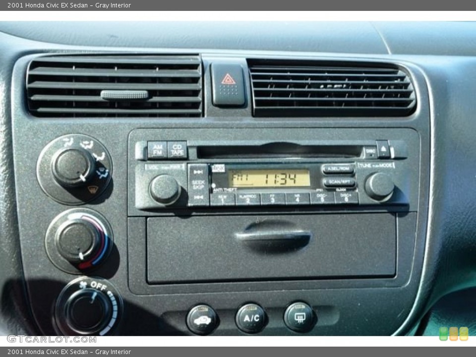 Gray Interior Controls for the 2001 Honda Civic EX Sedan #78760439