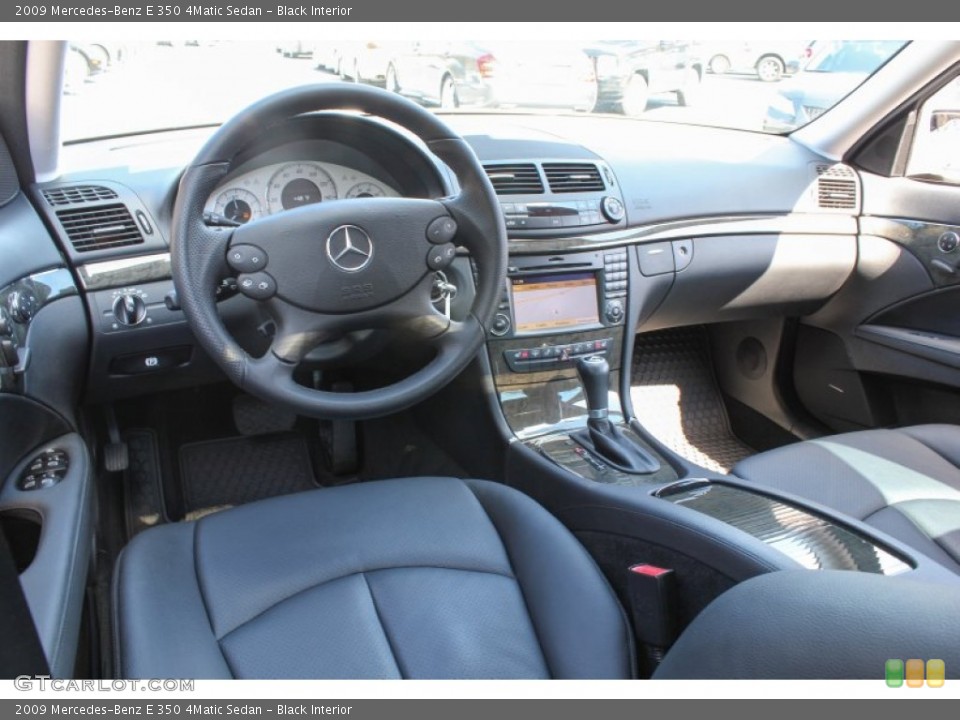 Black Interior Prime Interior for the 2009 Mercedes-Benz E 350 4Matic Sedan #78760466