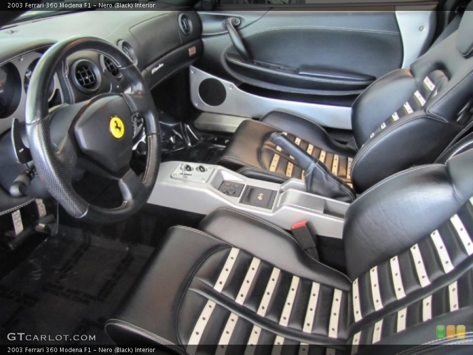 Nero (Black) Interior Photo for the 2003 Ferrari 360 Modena F1 #78760658