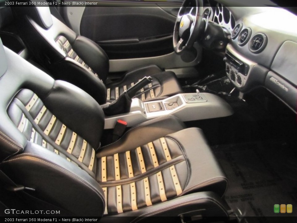 Nero (Black) Interior Front Seat for the 2003 Ferrari 360 Modena F1 #78760670