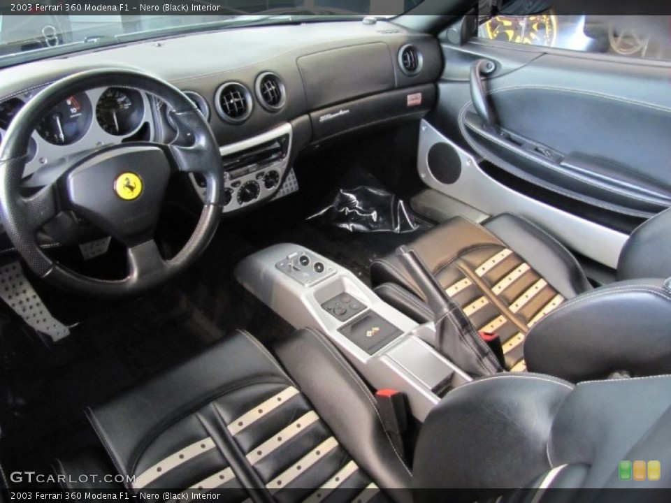 Nero (Black) 2003 Ferrari 360 Interiors