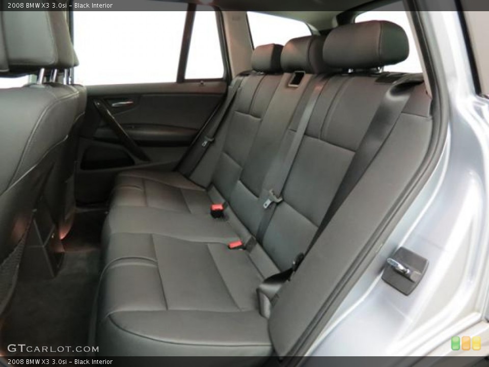 Black Interior Rear Seat for the 2008 BMW X3 3.0si #78760757