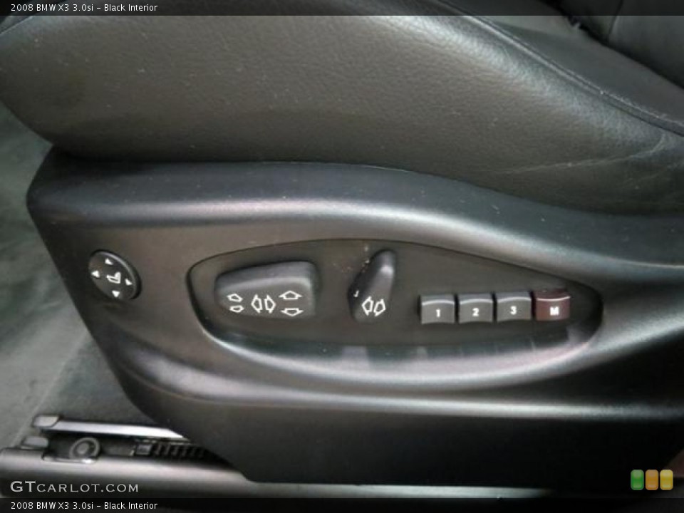 Black Interior Controls for the 2008 BMW X3 3.0si #78760790