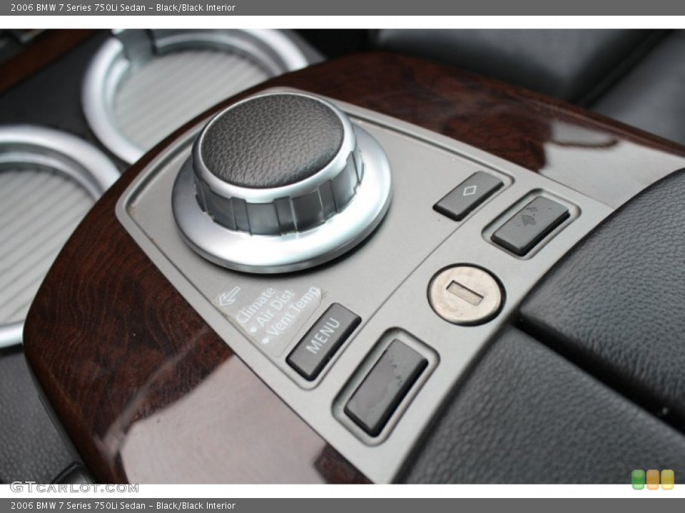 Black/Black Interior Controls for the 2006 BMW 7 Series 750Li Sedan #78761750