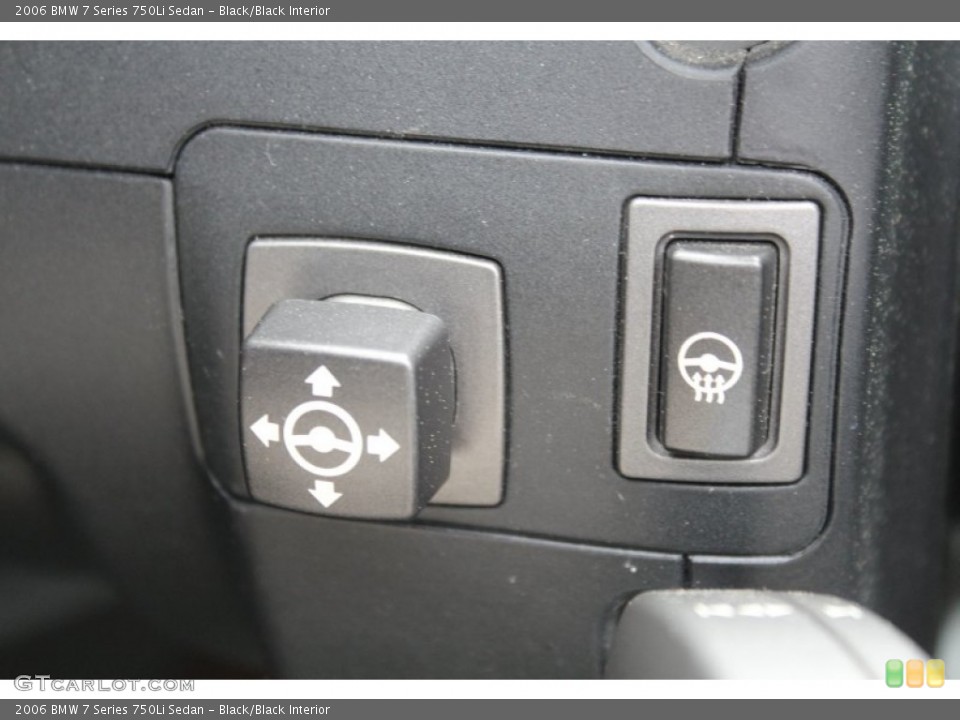 Black/Black Interior Controls for the 2006 BMW 7 Series 750Li Sedan #78761759