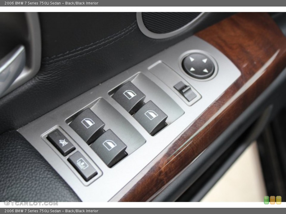 Black/Black Interior Controls for the 2006 BMW 7 Series 750Li Sedan #78761777