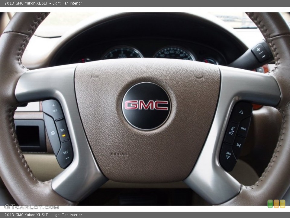 Light Tan Interior Steering Wheel for the 2013 GMC Yukon XL SLT #78762662