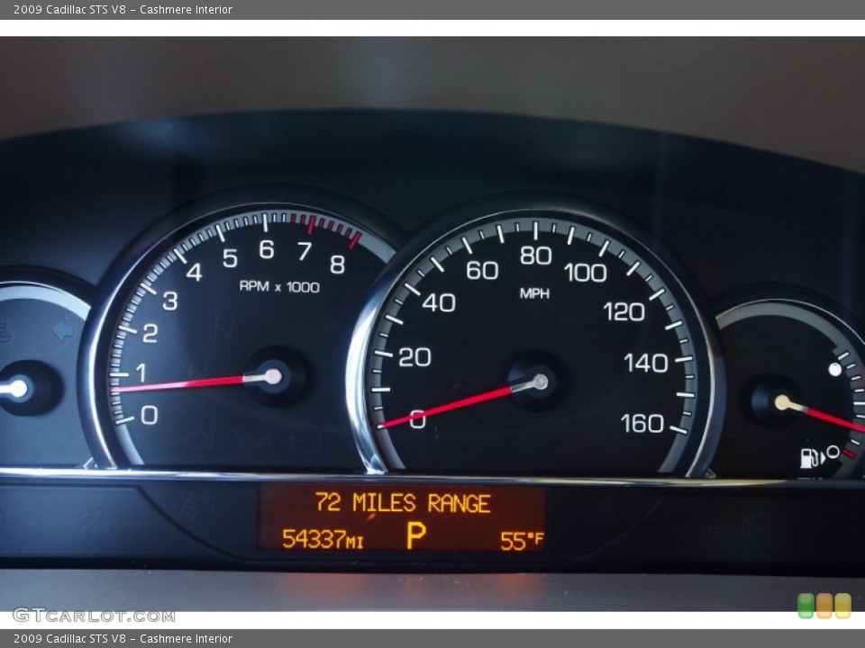 Cashmere Interior Gauges for the 2009 Cadillac STS V8 #78762758