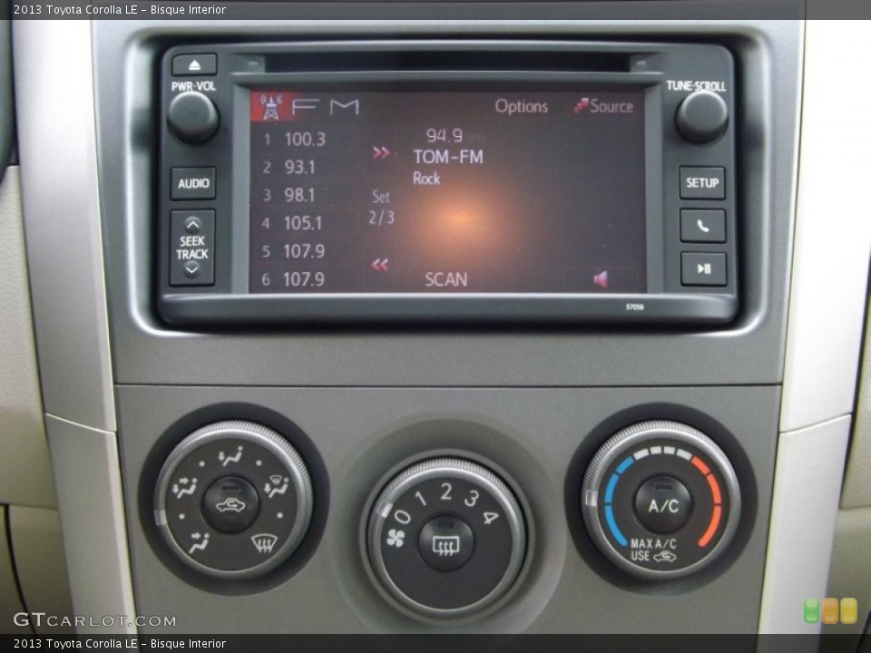 Bisque Interior Controls for the 2013 Toyota Corolla LE #78762887