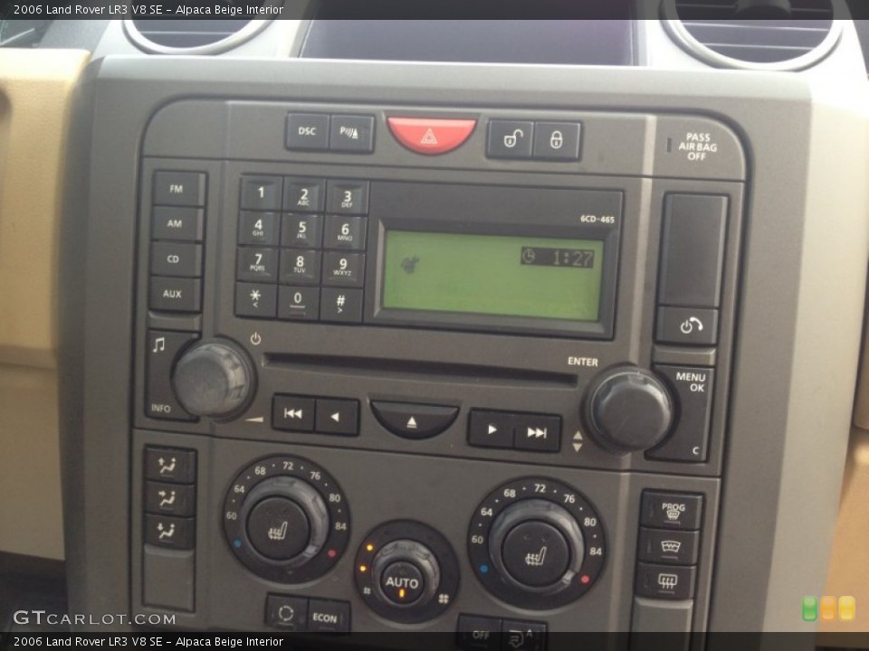 Alpaca Beige Interior Controls for the 2006 Land Rover LR3 V8 SE #78763055
