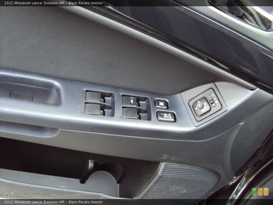 Black Recaro Interior Controls for the 2012 Mitsubishi Lancer Evolution MR #78763223