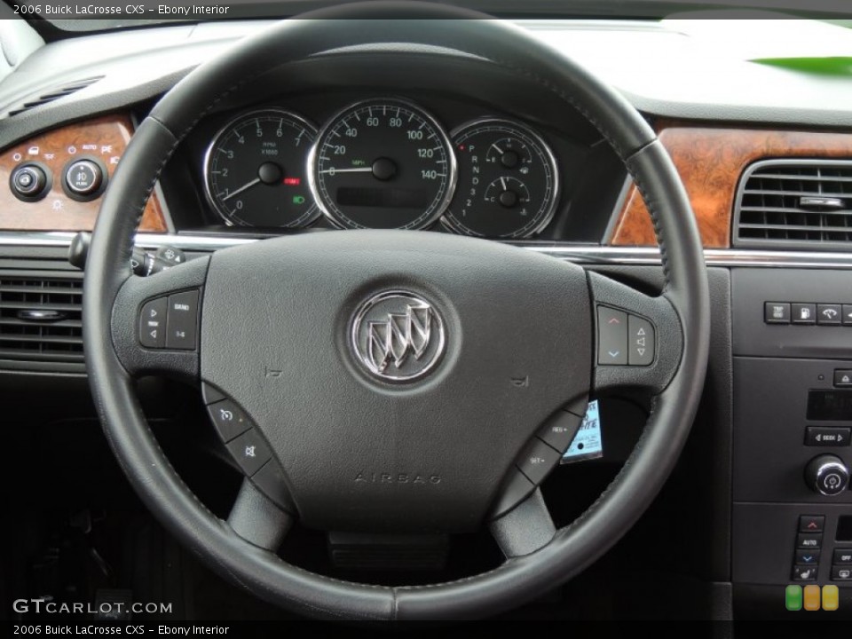 Ebony Interior Steering Wheel for the 2006 Buick LaCrosse CXS #78764954