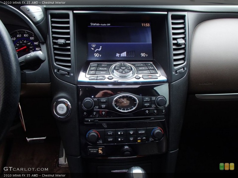 Chestnut Interior Controls for the 2010 Infiniti FX 35 AWD #78764988