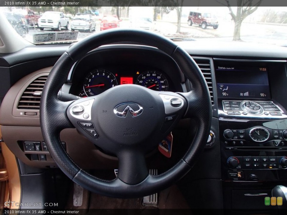 Chestnut Interior Steering Wheel for the 2010 Infiniti FX 35 AWD #78765029