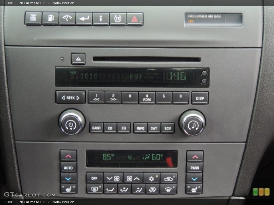 Ebony Interior Controls for the 2006 Buick LaCrosse CXS #78765052