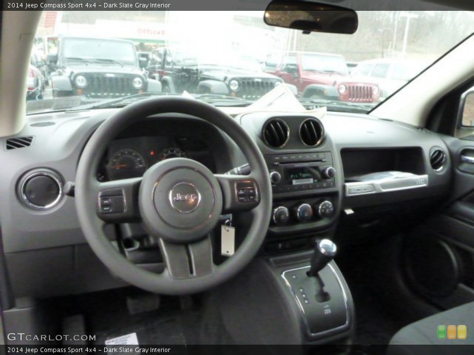 Dark Slate Gray Interior Dashboard for the 2014 Jeep Compass Sport 4x4 #78766091