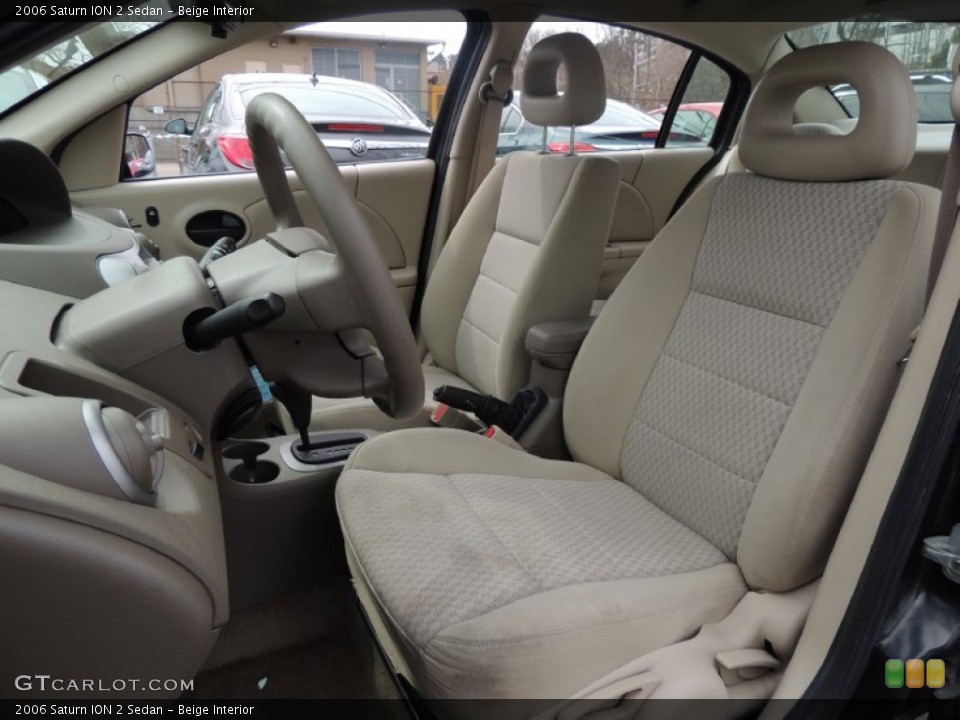 Beige Interior Front Seat for the 2006 Saturn ION 2 Sedan #78766127