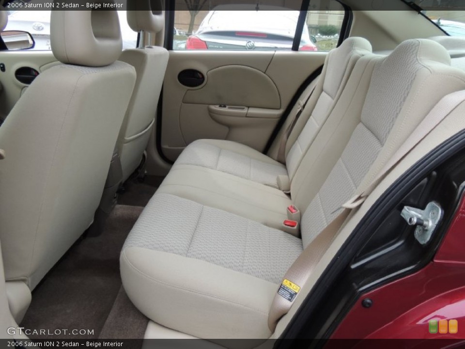 Beige Interior Rear Seat for the 2006 Saturn ION 2 Sedan #78766151