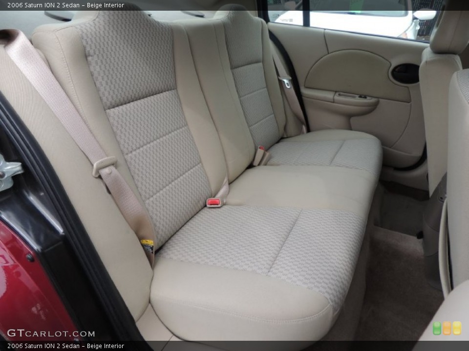 Beige Interior Rear Seat for the 2006 Saturn ION 2 Sedan #78766213
