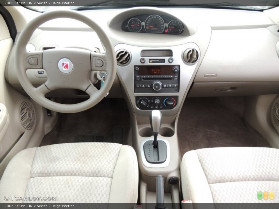 Beige Interior Dashboard for the 2006 Saturn ION 2 Sedan #78766235