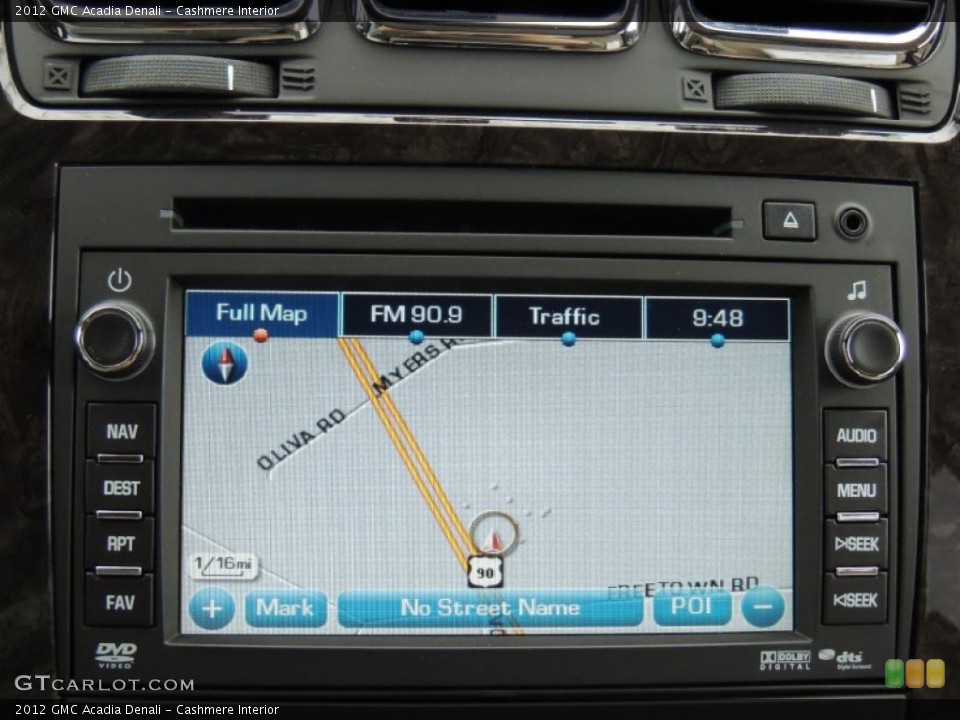 Cashmere Interior Navigation for the 2012 GMC Acadia Denali #78766399