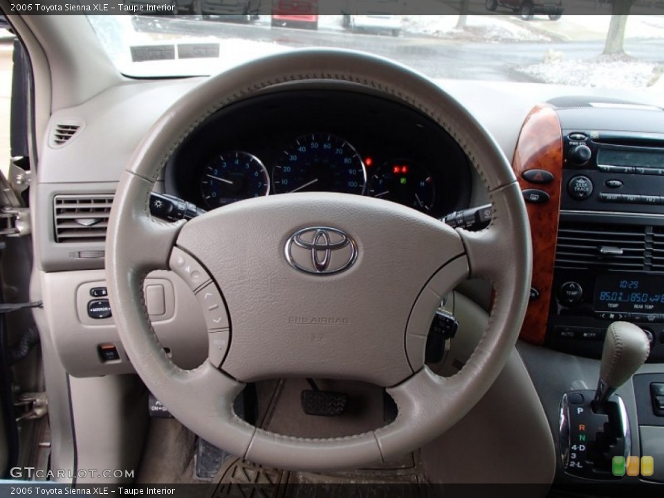 Taupe Interior Steering Wheel for the 2006 Toyota Sienna XLE #78767039