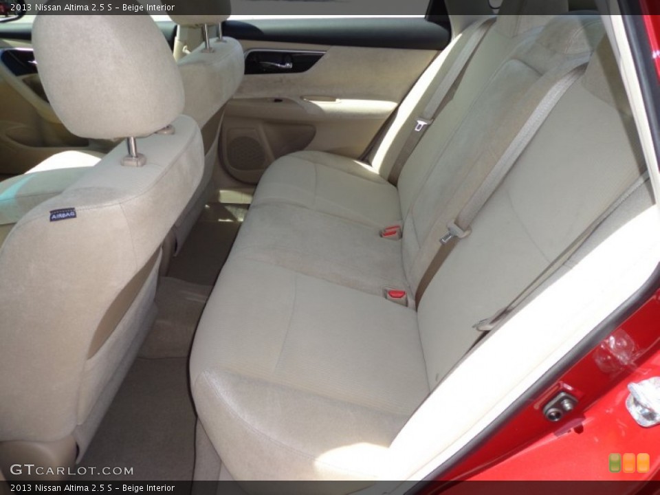 Beige Interior Rear Seat for the 2013 Nissan Altima 2.5 S #78767490